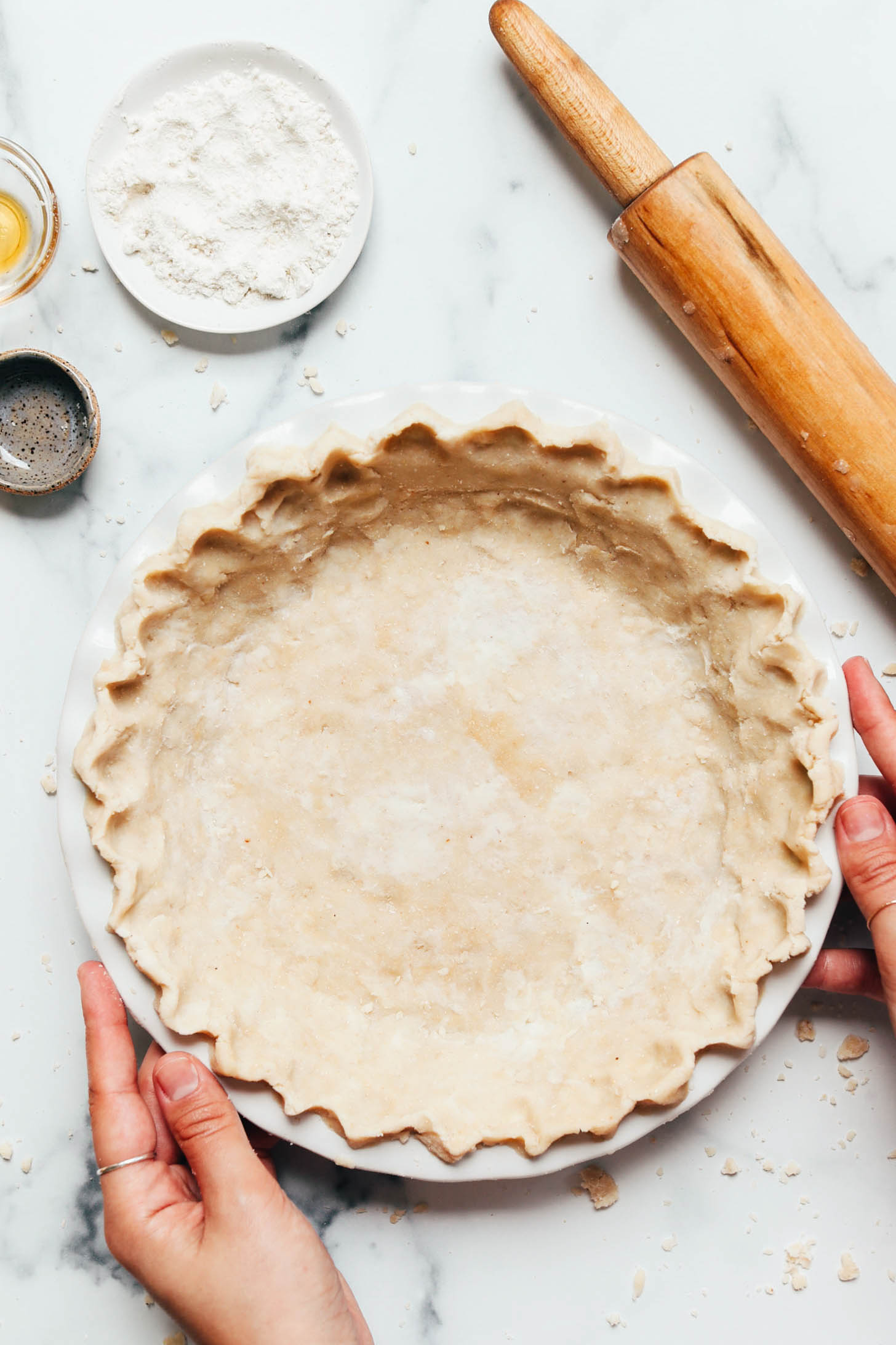 Easy Vegan Gluten-Free Pie Crust: Flaky, Buttery, & Oil-Free
